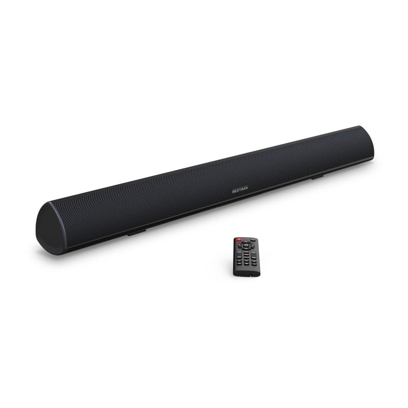 BESTISAN بار الصوت BESTISAN، بار صوت التلفاز مع HDMI سلكي وبلوتوث 5.0 اللاسلكي نظام مسرح منزلي (28 بوصة، تقنية تعزيز الصوت، محركات 3 بوصة، قابل لضبط الصوت، قابل للتعليق على الحائط، DSP) - Image 1
